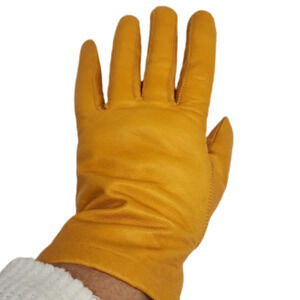 Van Raalte‎ neutral leather gloves M NEW
